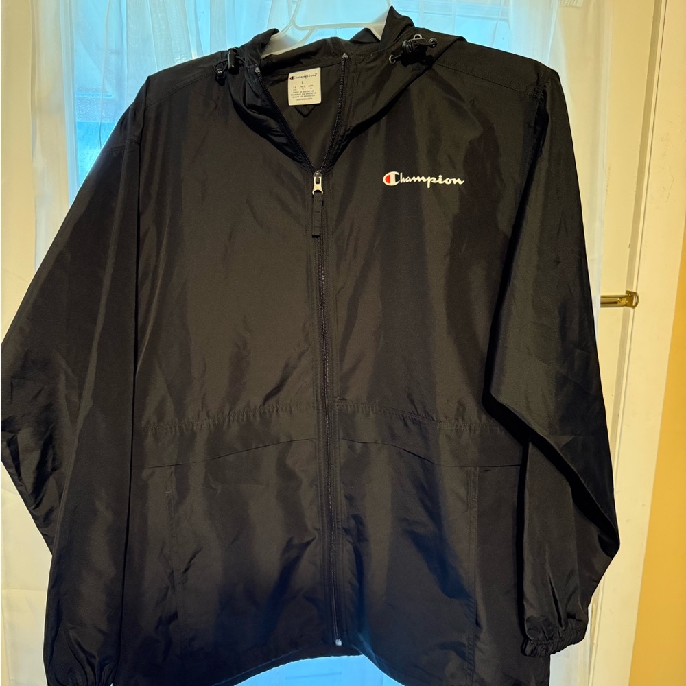 Champion Black Windbreaker Jacket